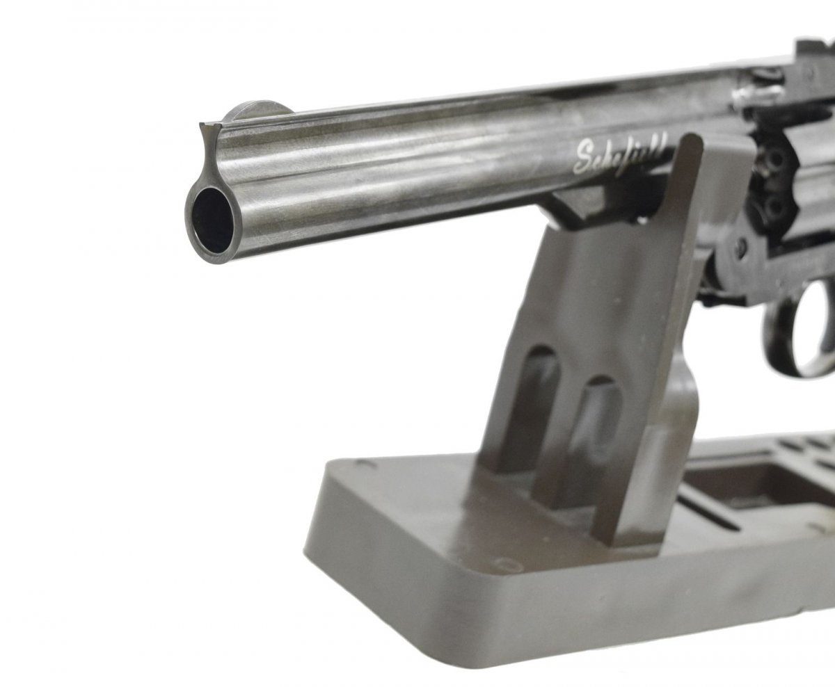 Пневматический револьвер ASG Schofield 6 Plated Steel 4.5 мм (S&W)