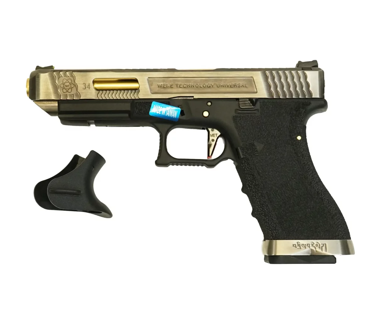 Страйкбольный пистолет WE Glock 34 G-Force (WE-G008WET-3) — металл-слайд, чёрная рама, 6 мм