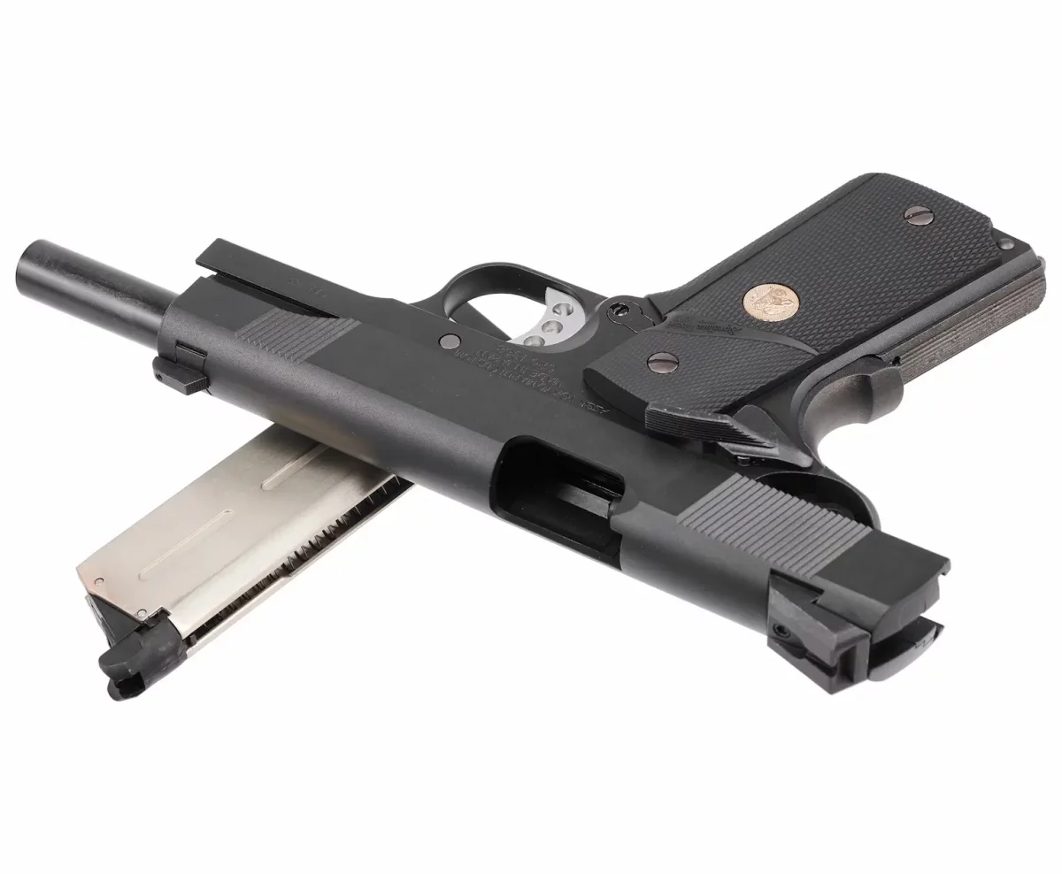 Страйкбольный пистолет Tokyo Marui COLT M1911A1 M.E.U. — GBB, регулируемый Hop-Up, компактный хват