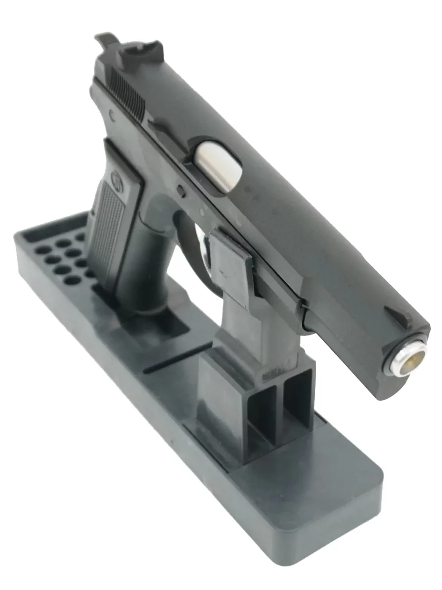 Страйкбольный пистолет KJW CZ75 KP-09 GAS — чёрный, GBB 6 мм, регулируемый Hop-Up