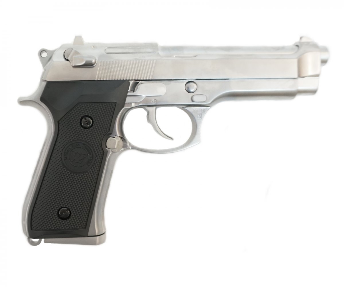 Страйкбольный пистолет WE Beretta M92 GBB Chrome (WE-M002)