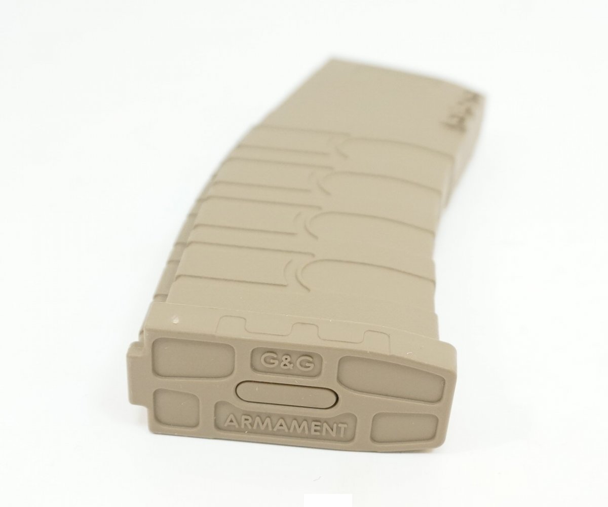 Магазин механический G&G G-08-101-3 (Magpul PMAG style) для M4/M16, Mid‑Cap на 120 шаров Tan/Black