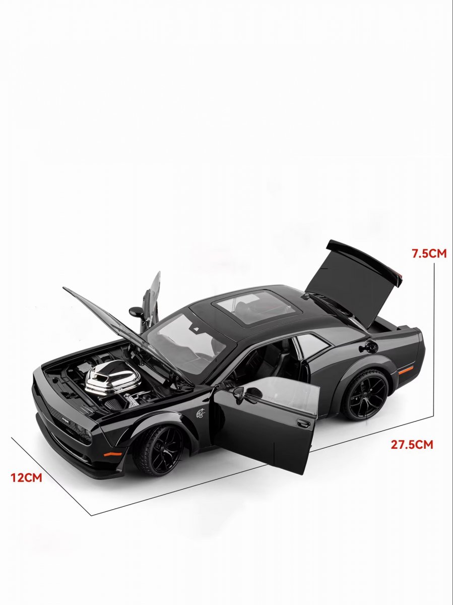 Металлическая машинка Dodge Challenger SRT 1:18 Black