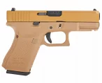 Страйкбольный пистолет WE Glock 19 Gen5 (WE-G003VB-TAN) — металл слайд, Tan, GBB, 6 мм