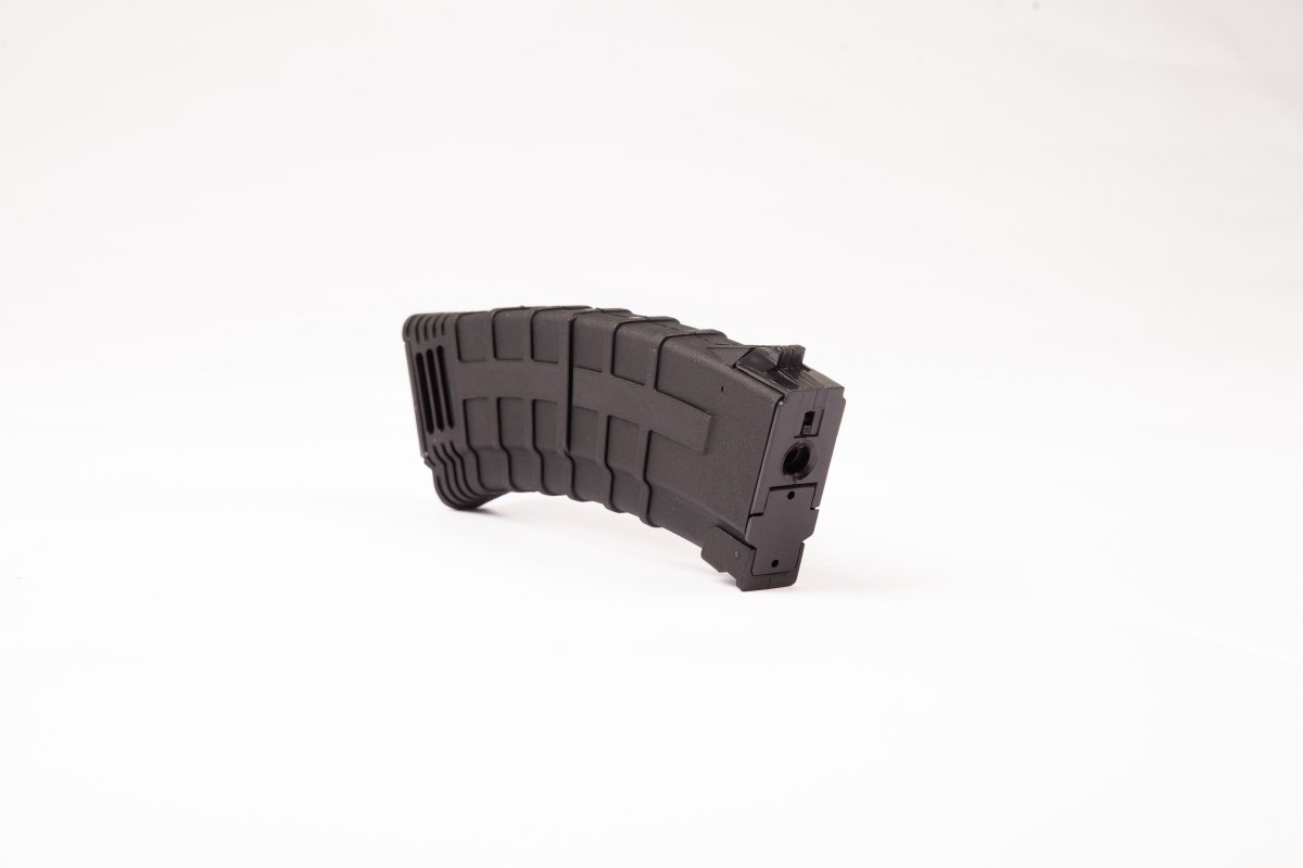 Магазин бункерный CYMA C230 (C.230 TAPCO) для АК-серии, SR47 и MK47, Hi‑Cap на 500 шаров, чёрный