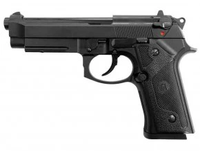 Страйкбольный пистолет KJW VE.GAS M9 VE-FM GBB Gas (черный, металл, рельса)