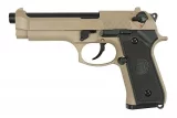 Страйкбольный пистолет WE Beretta M92F (WE-M003) — Tan, GBB, 6 мм