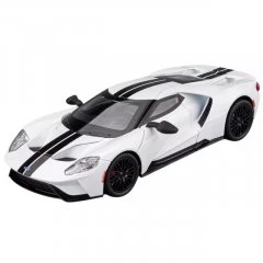 Металлическая машинка Ford GT 1:24, белая