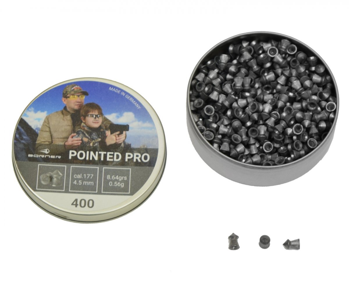Пули Borner Pointed Pro 4,5 мм, 0,56 г (400 штук)