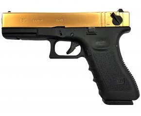 Страйкбольный пистолет WE Glock-18 Gen.3 Titanium Gold (WE-G002A-TG)