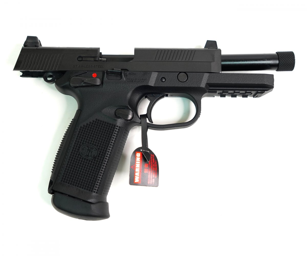 Страйкбольный пистолет Tokyo Marui FNX-45 Tactical GBB Black