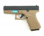 Страйкбольный пистолет WE Glock-19 Gen.3 Tan (WE-G003A-TAN)