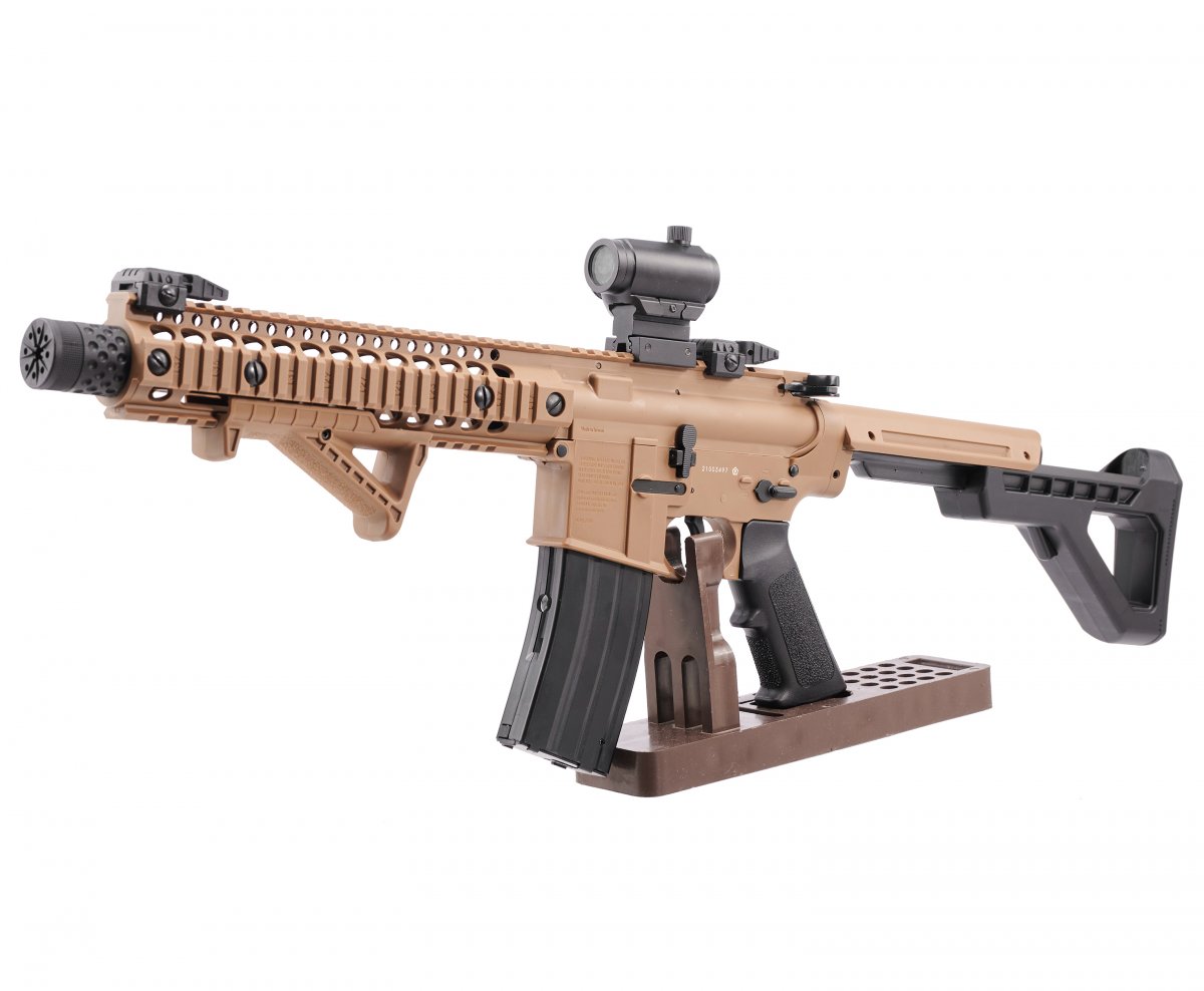 Пневматическая винтовка Crosman DPMS SBR Full Auto (AR15, 3 Дж) TAN