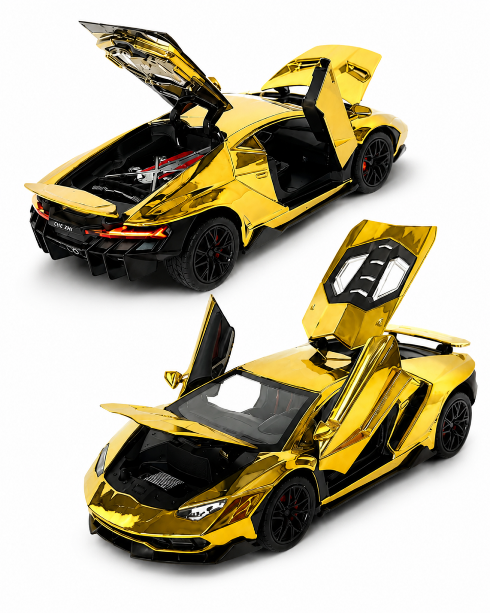 Металлическая машинка Lamborghini Centenario 1:24 Золотая