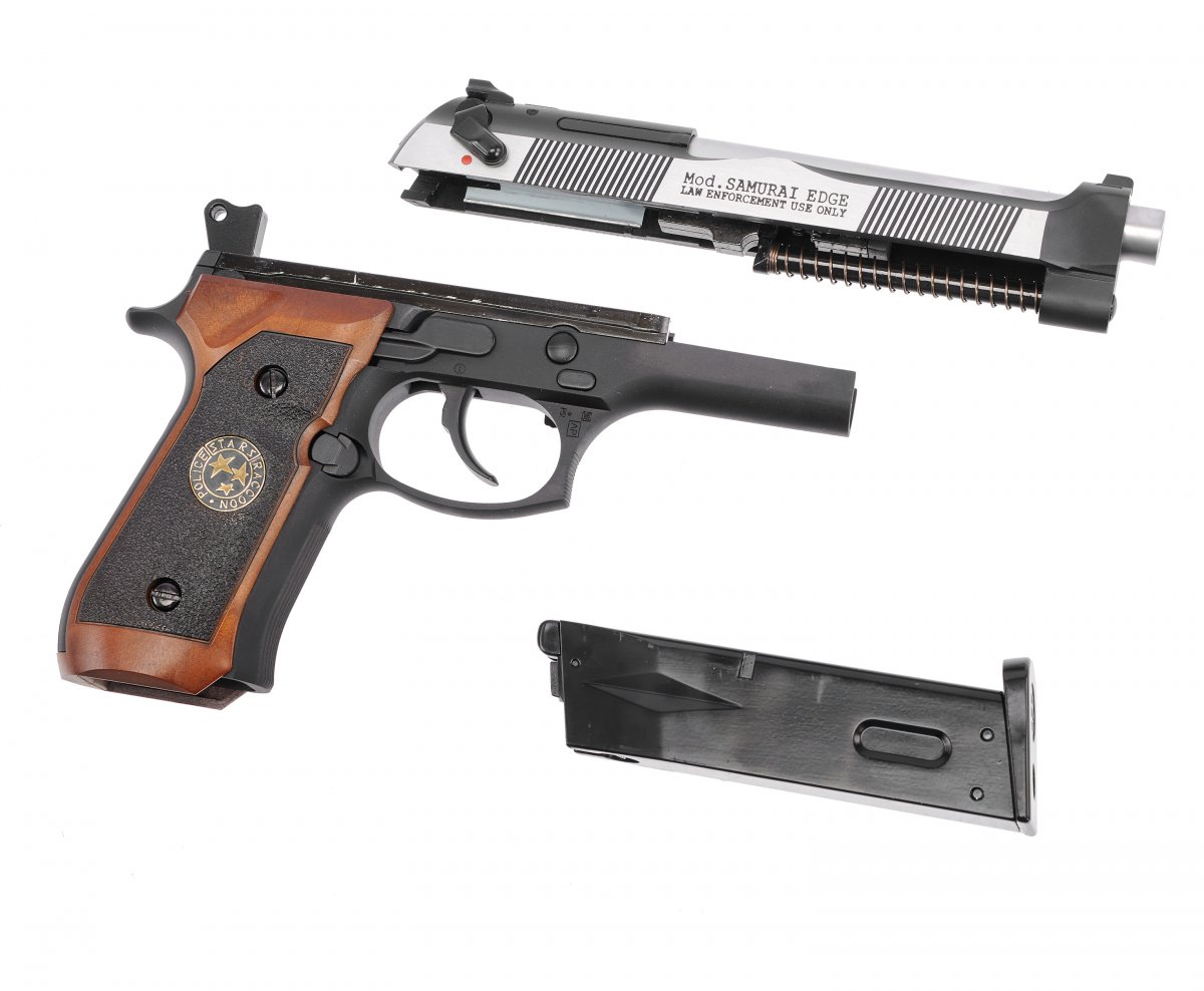 Пистолет WE-M92SPS-BK 2T Beretta M92 BioHazard S.T.A.R.S
