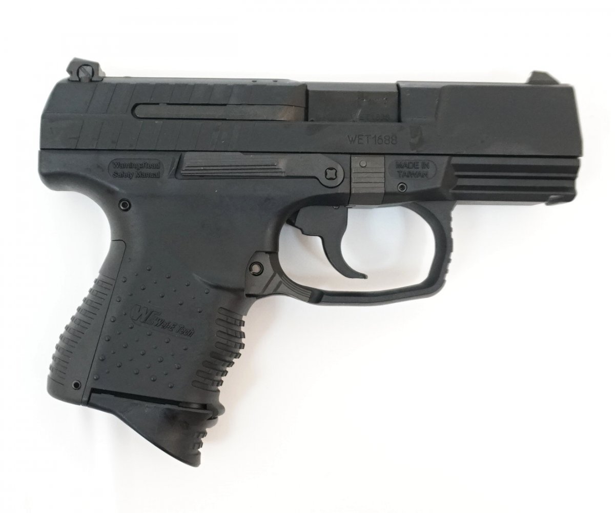 Страйкбольный пистолет WE Walther P99 Compact GBB (WE-PX002-BK)