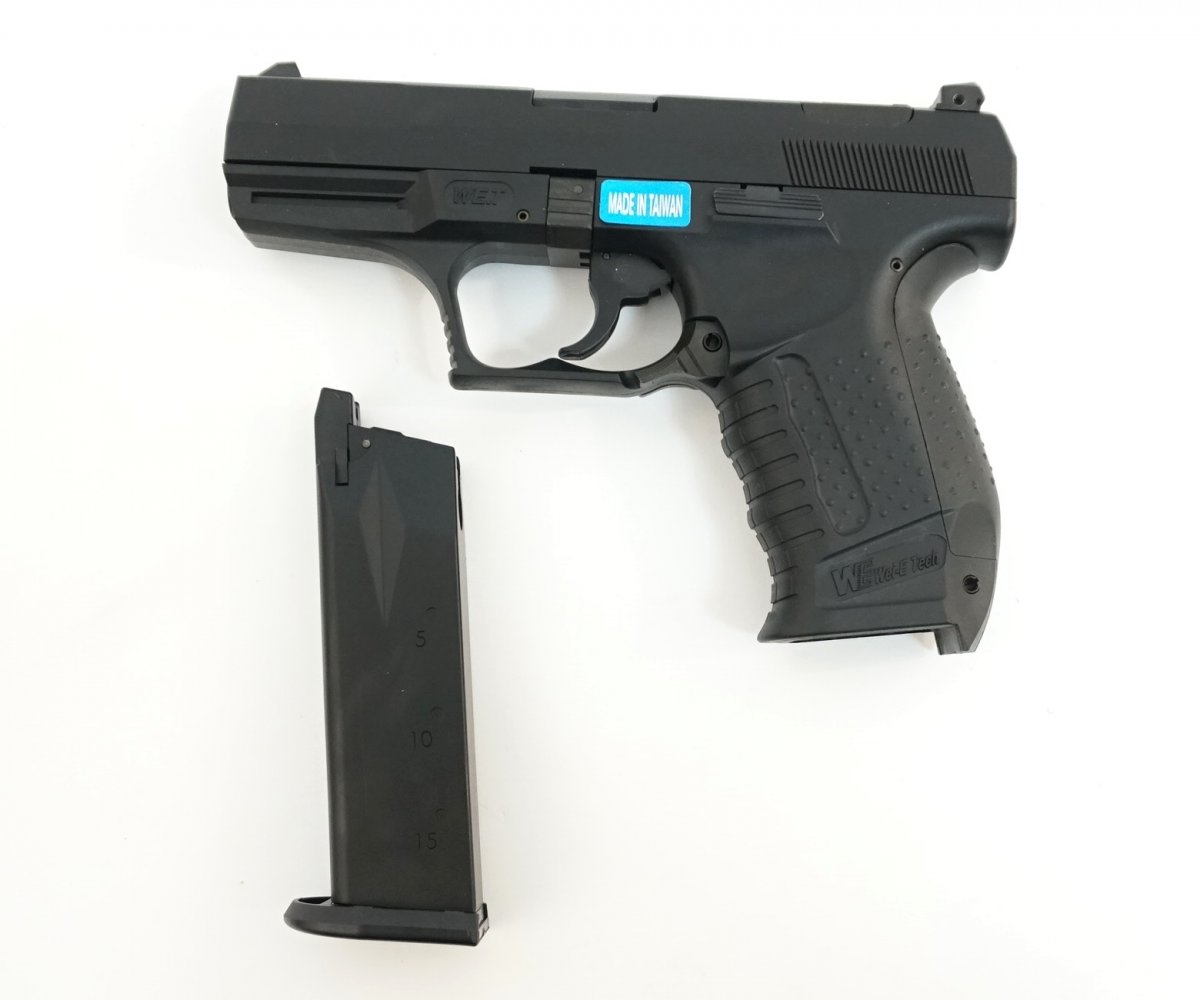 Страйкбольный пистолет WE Walther P99 GBB Black (WE-PX001-BK)