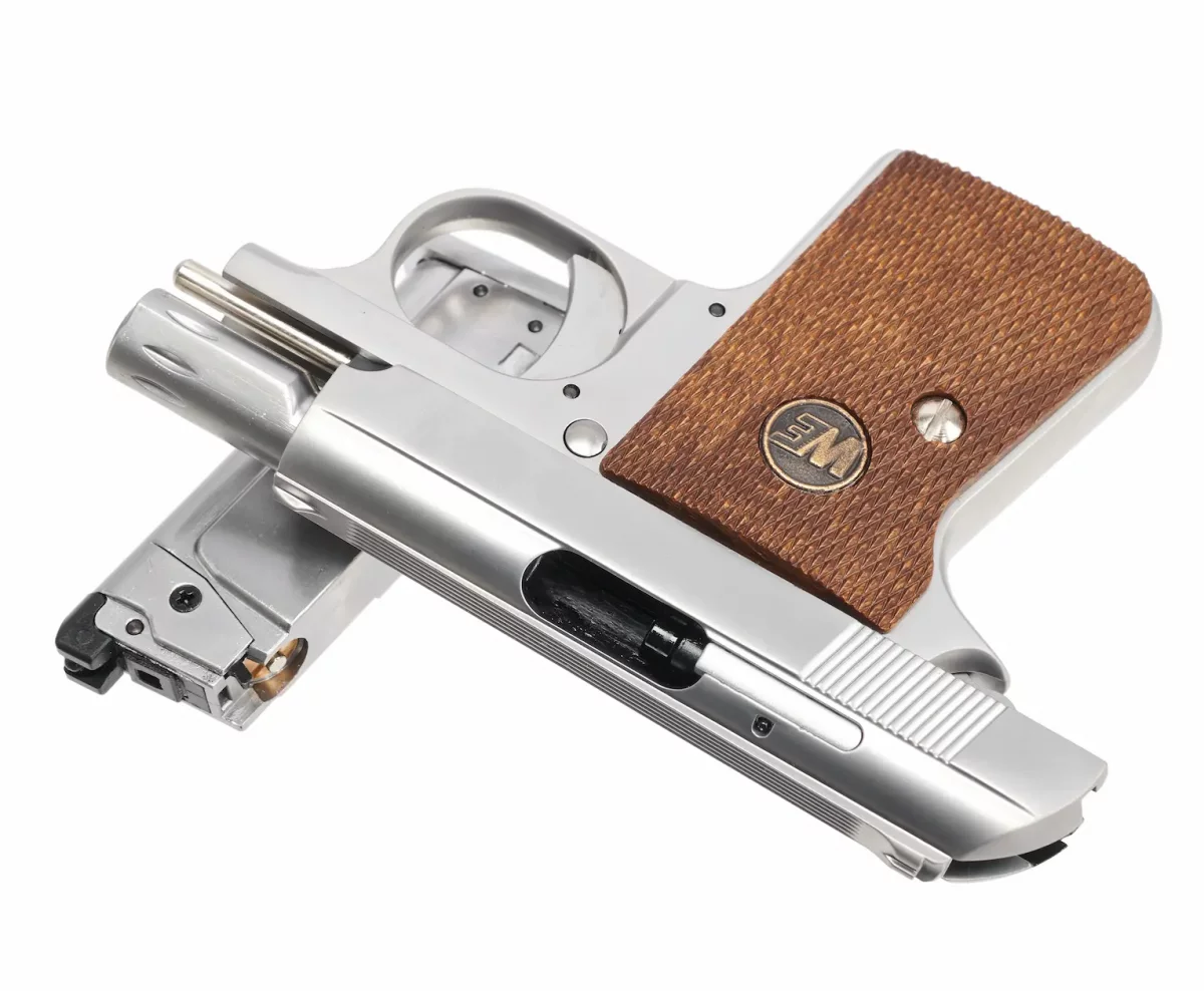 Страйкбольный пистолет WE Colt .25 SILVER (WE-CT001-SV)