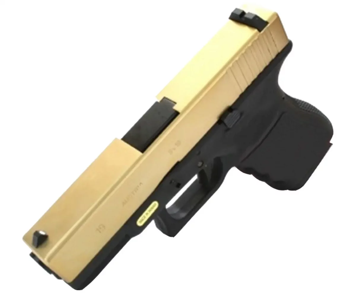 Страйкбольный пистолет WE Glock 19 Gen3 Titanium (WE-G003A-TG) — GBB, 6 мм, Hop-Up