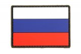 Нашивка из пвх ФЛАГ РОССИИ 80X50 black