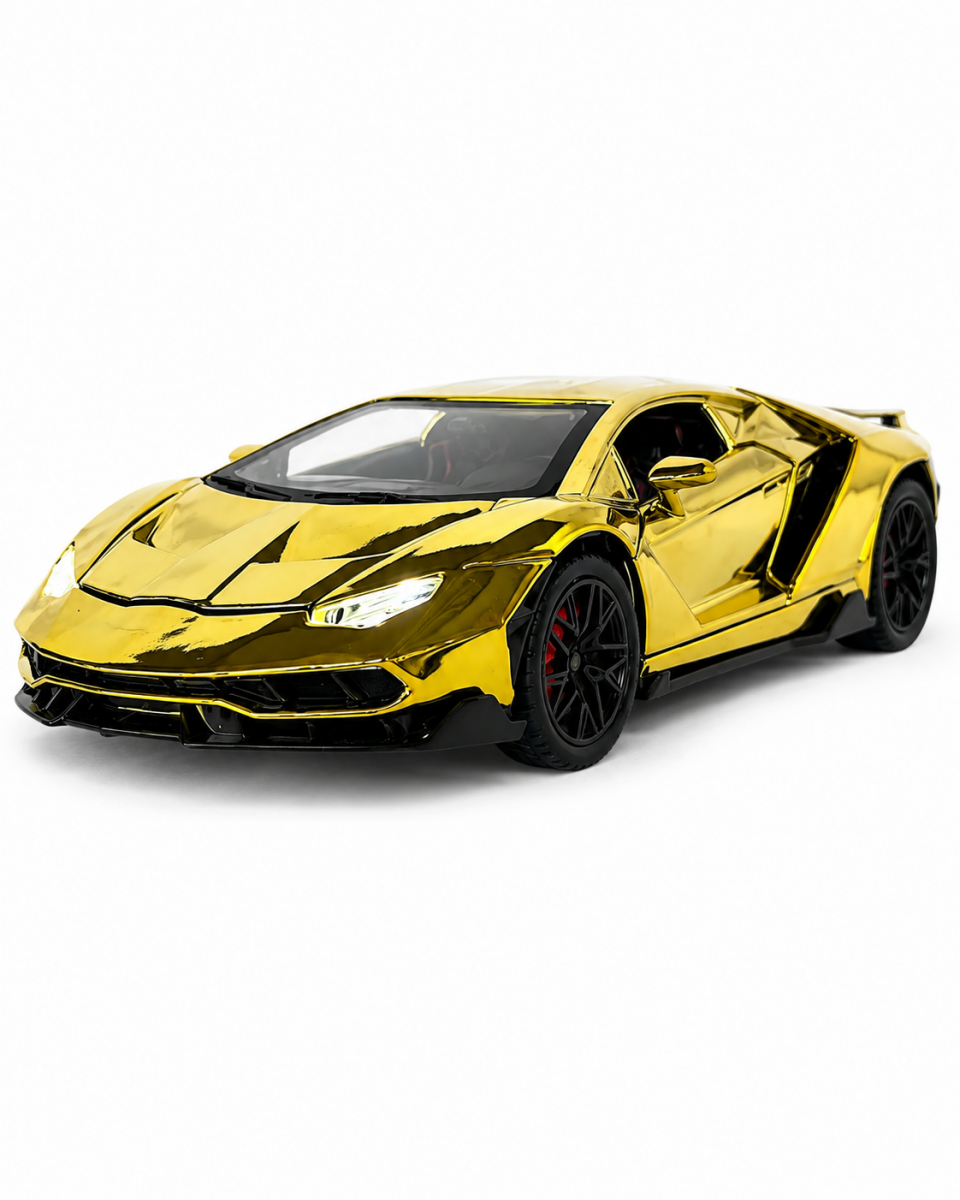 Металлическая машинка Lamborghini Centenario 1:24 Золотая