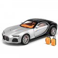 Машинка металлическая Bugatti Atlantic 1:24 Black-Silver