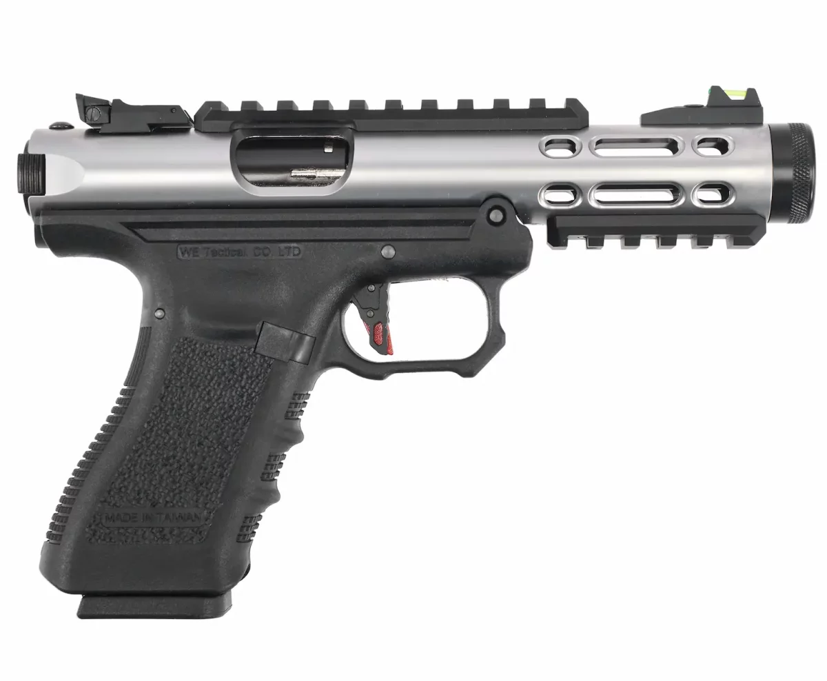 Страйкбольный пистолет WE Galaxy GX01A Silver — GBB, 6 мм, серебристый
