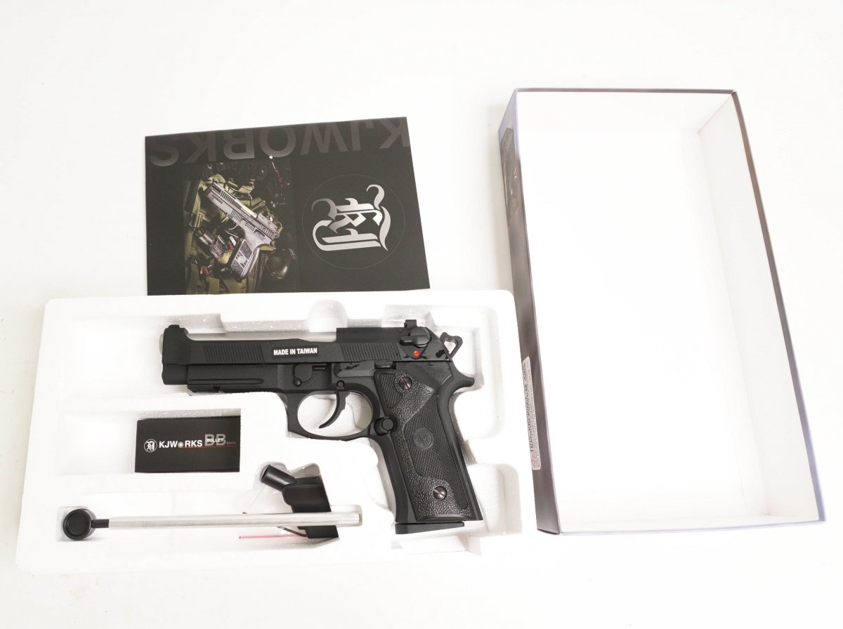 Страйкбольный пистолет KJW Beretta M9 IA Gas GBB, хром. ствол