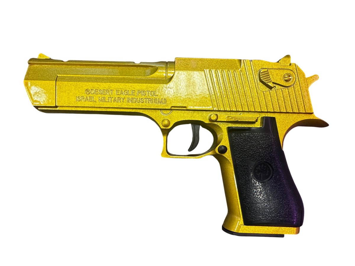 Пистолет Desert Eagle SMALL с глушителем, золотой