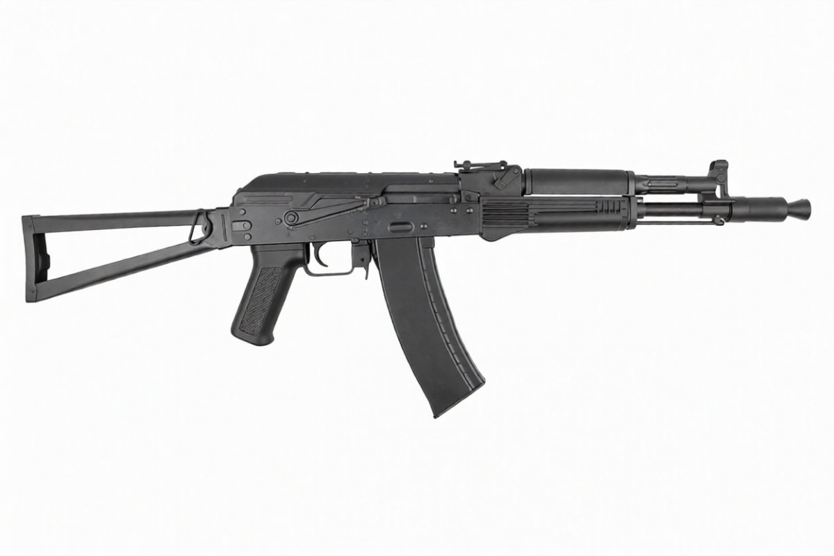 Страйкбольный автомат CYMA CM053B RK105 Platinum (складной приклад), 115 м/с, чёрный