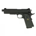 Страйкбольный пистолет KJW Colt M1911 M.E.U. (KP-07-TBC.GAS) — чёрный, GBB, 6 мм