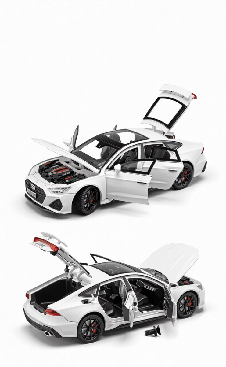 Машинка металлическая Audi RS7 Sportback 1:24 Белая