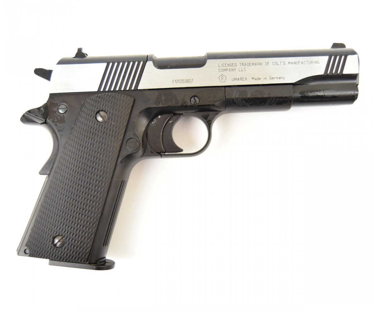 Пневматический пистолет Umarex Colt Government 1911 A1 Dark Ops 4.5 мм (пулевой)
