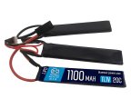 BlueMax 11.1V Lipo 1100mAh 20C трехлепестковый 5.2*21*102 Аккумулятор BlueMAX Li-Po 11.1V 1100mah 20C, 3 x (102x21x5) мм (триплет)