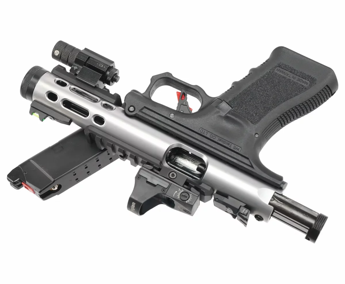 Страйкбольный пистолет WE Galaxy GX01A Silver — GBB, 6 мм, серебристый