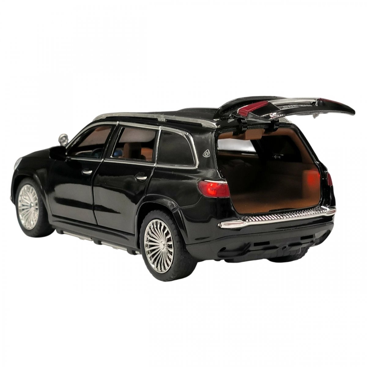 Металлическая машинка Mercedes-benz Maybach GLS 600 Black 1:24
