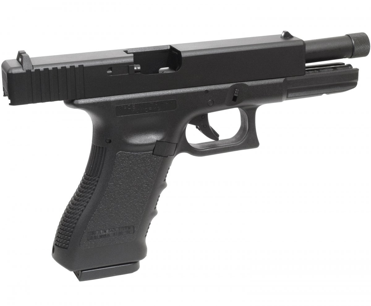 Страйкбольный пистолет KJW KP 18 G18 GBB (CO2, Glock 18, удлиненный ствол)