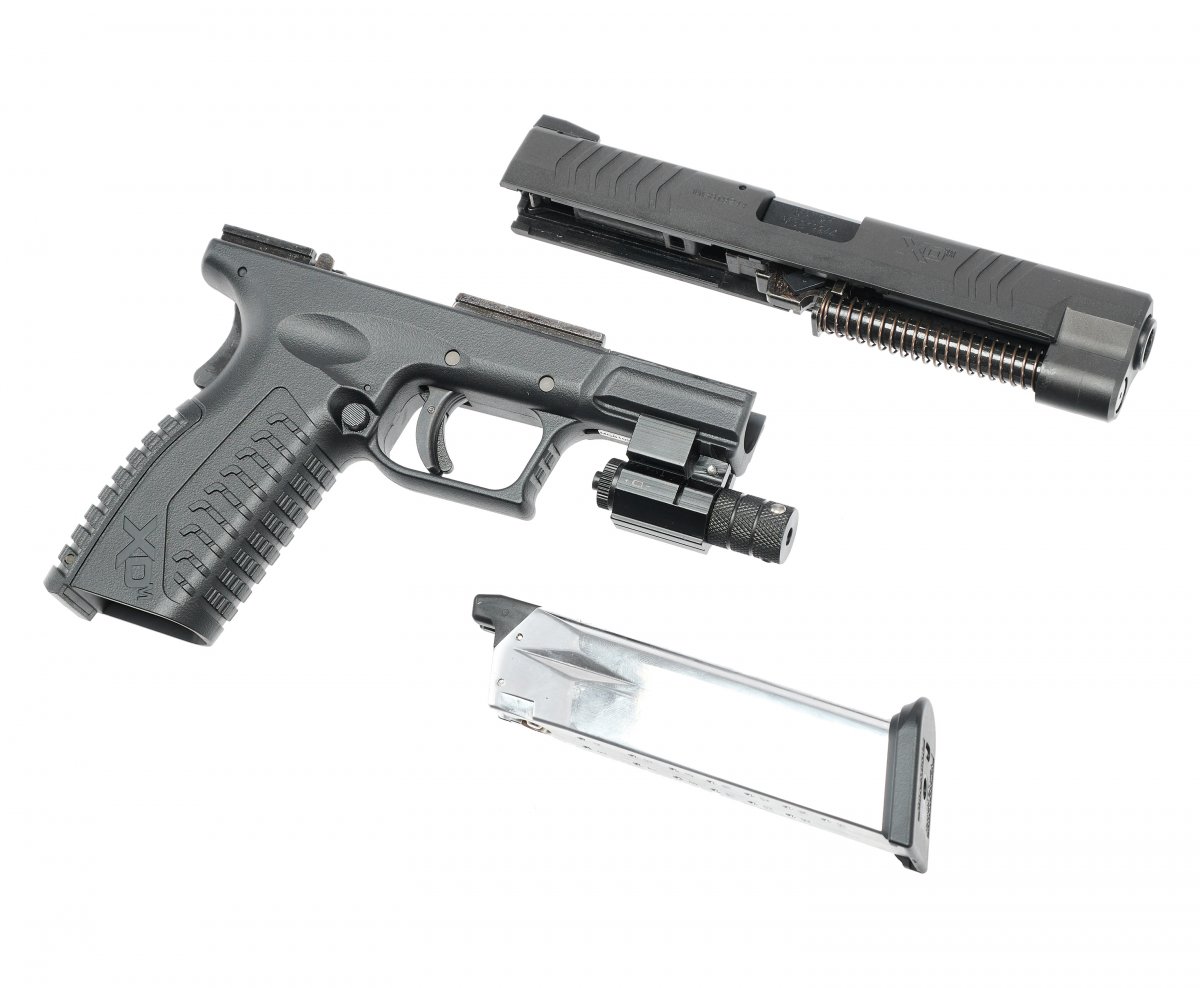 Страйкбольный пистолет GBB Tokyo Marui Springfield XDM-40 (4952839142528) Blowback, чёрный, пластик