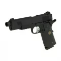 Страйкбольный пистолет KJW Colt M1911 M.E.U. (KP-07-TBC.GAS) — чёрный, GBB, 6 мм