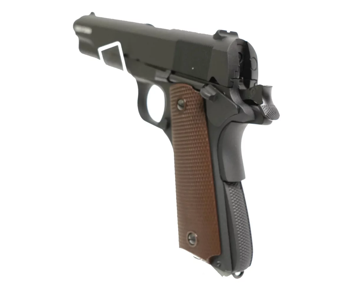 Страйкбольный пистолет KJW Colt 1911 (1911-TBC.GAS) — газовый GBB, 6 мм, Black