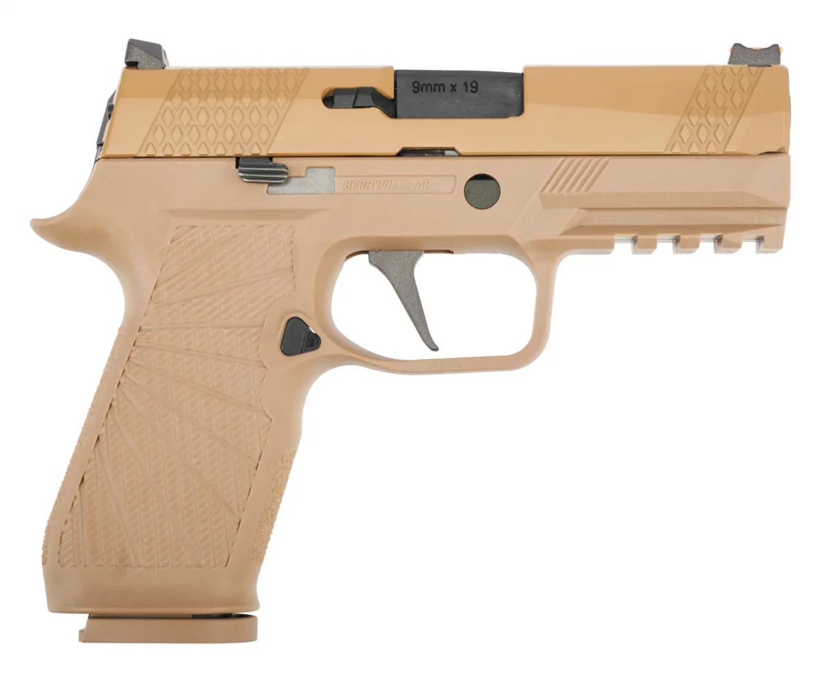 Страйкбольный пистолет WE P-320 M18 (WE-F008-TAN) — Tan, металл, GBB, 6 мм
