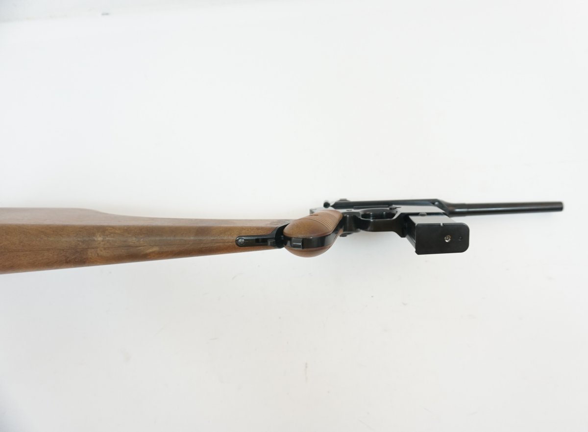 Страйкбольный пистолет WE Mauser 712, кобура-приклад (WE-712-BK)