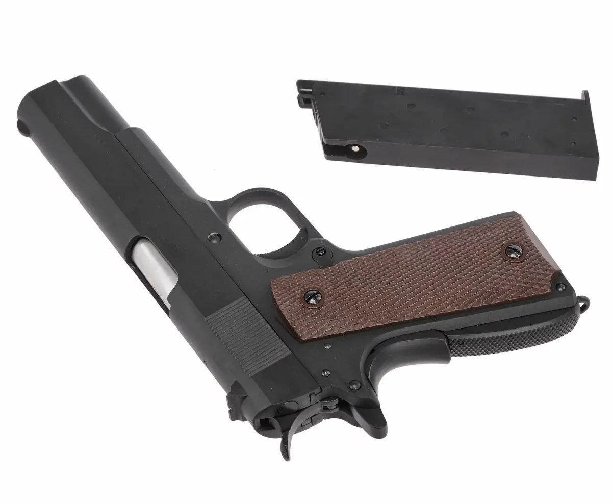 Страйкбольный пистолет WE Colt M1911A1 (6 мм, Gas, Blowback, WE-E001A)