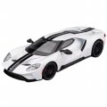 Металлическая машинка Ford GT 1:24, белая