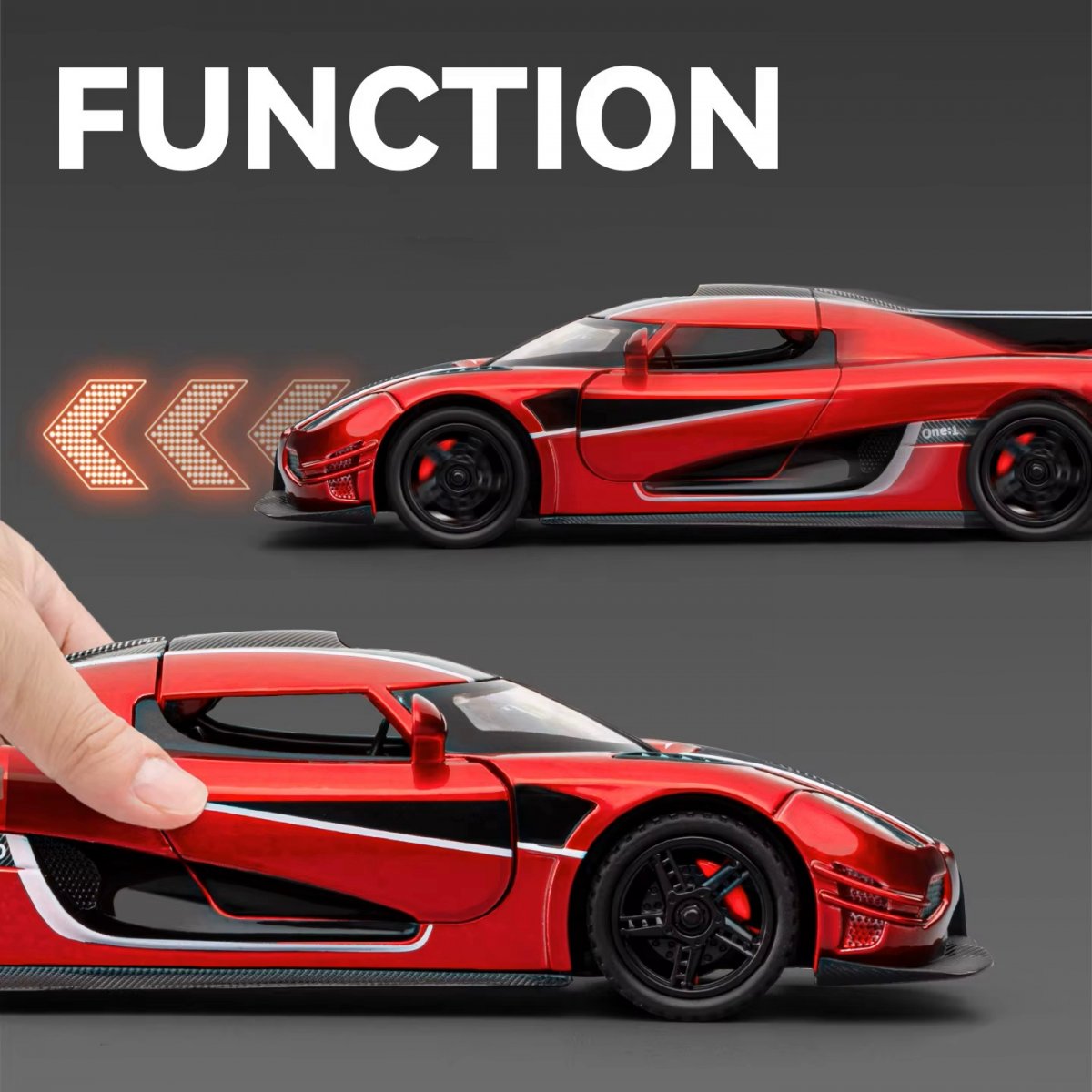 Машинка металлическая Koenigsegg ONE 1:32 RED