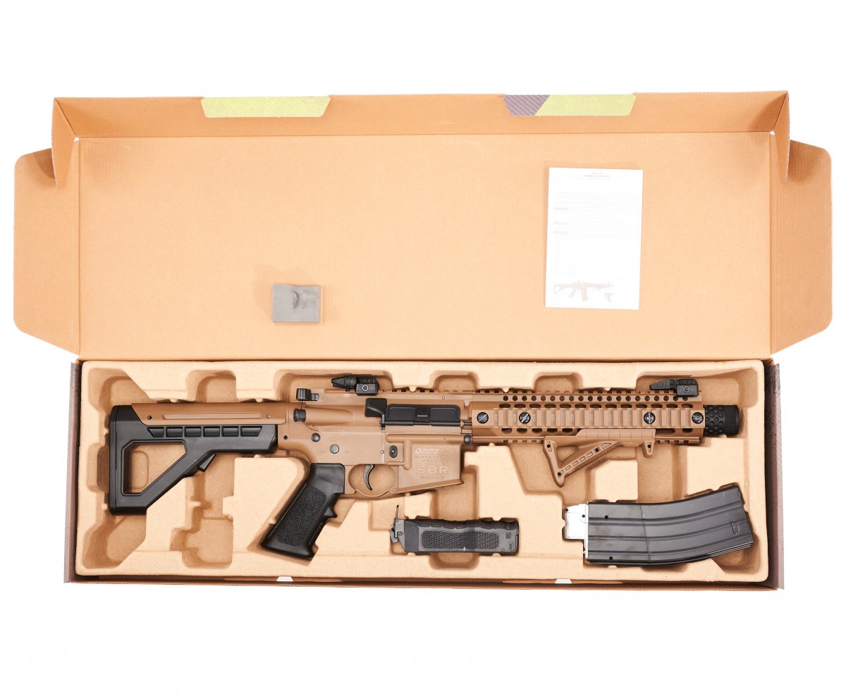 Пневматическая винтовка Crosman DPMS SBR Full Auto (AR15, 3 Дж) TAN
