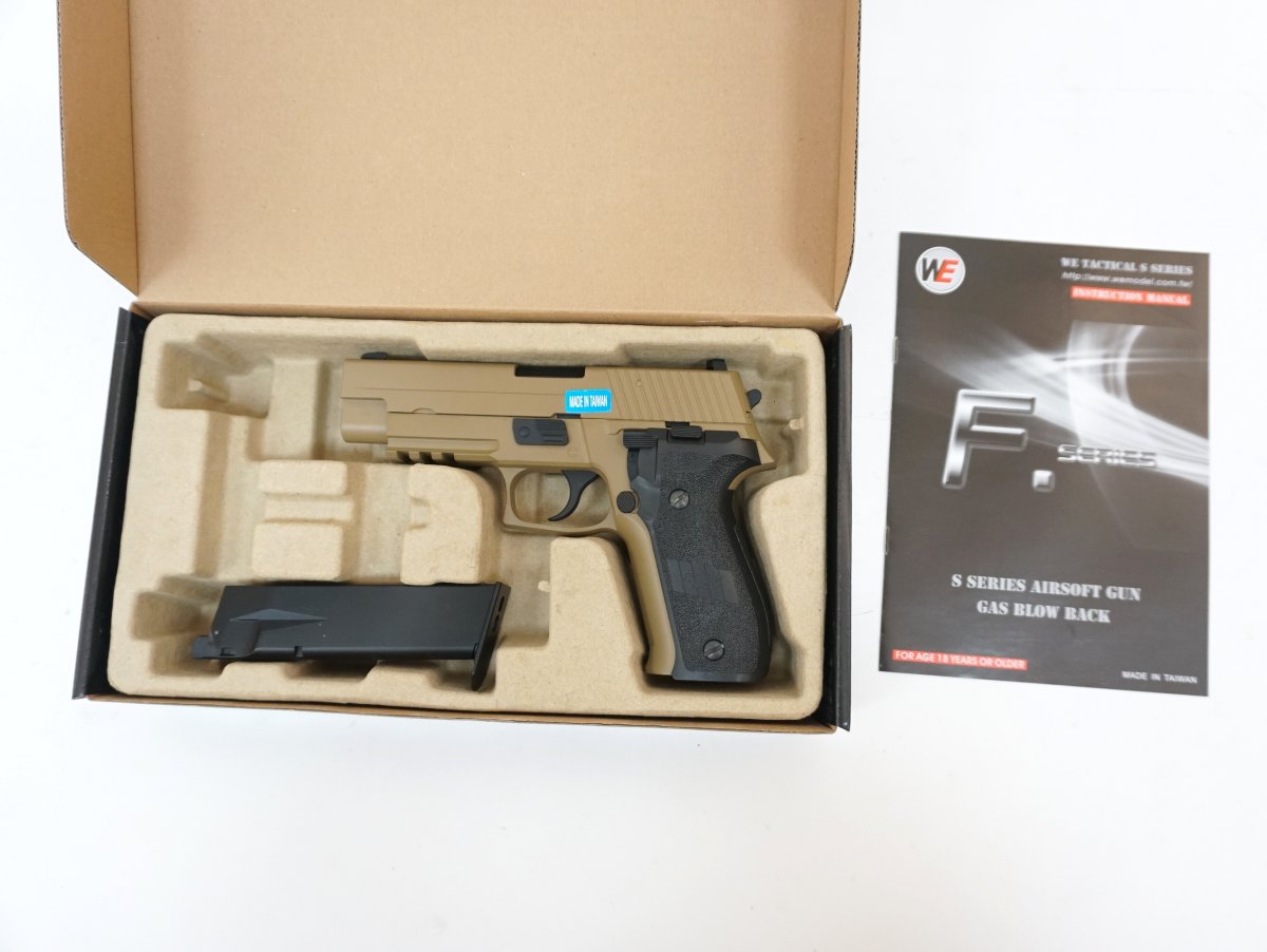 Страйкбольный пистолет WE SigSauer P226 Mk.25 Tan (WE-F003-TAN)
