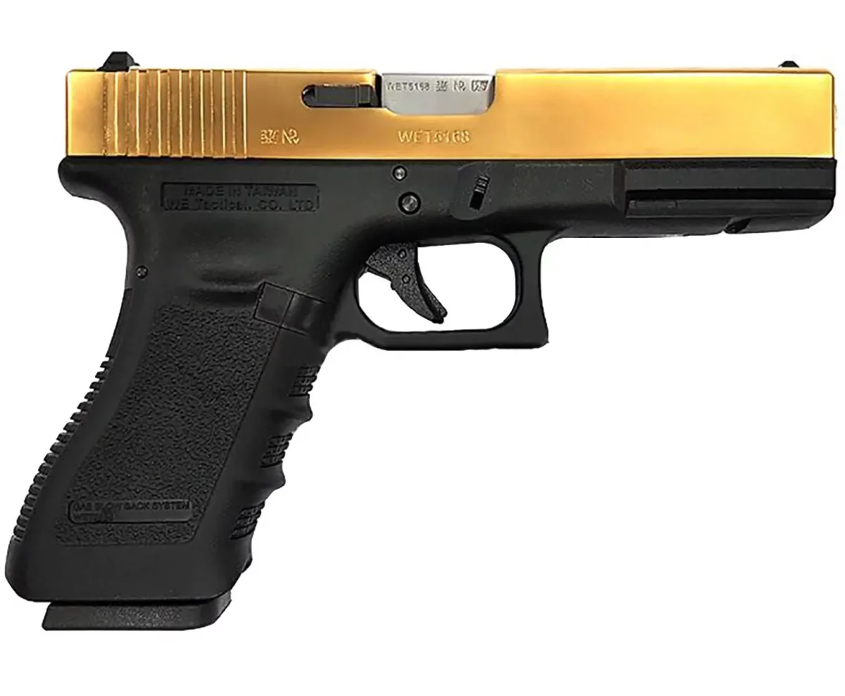 Страйкбольный пистолет WE Glock 19 Gen3 Titanium (WE-G003A-TG) — GBB, 6 мм, Hop-Up