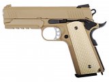 Страйкбольный пистолет WE-E011-TN Colt М1911А1 Desert Warrior 4.3 Rail Tan