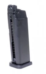Магазин GLOCK G19 Gen5 GBB GAS, металлический, 24 шара, совместим с WE и KJW